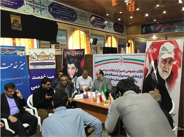 برپایی میز خدمت  اداره کل ارتباطات و فناوری اطلاعات استان بوشهر در شهرستان دشتی، شهر خورموج
